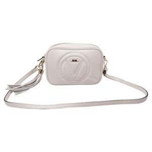 Valentino by Mario Valentino Tasseled Camera Bag in White Leather